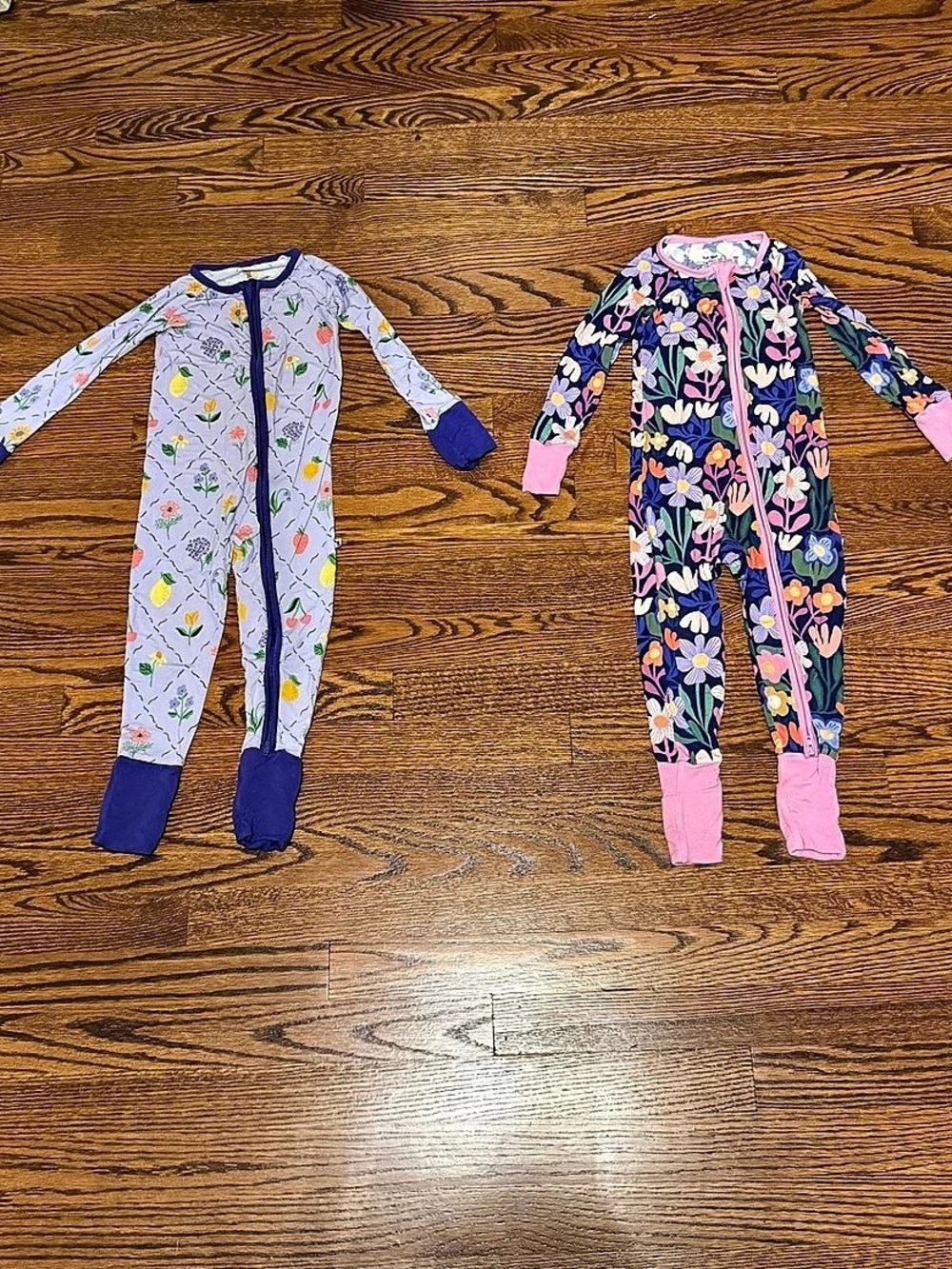 Little Sleepies Floral Bamboo Zippy 18-24 Months Like New Bundle